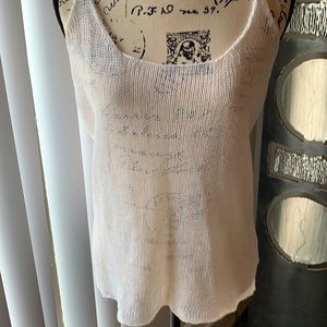 Fun for layering 100% linen beach tank